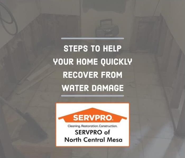 text "Steps to quickly recover from water damage